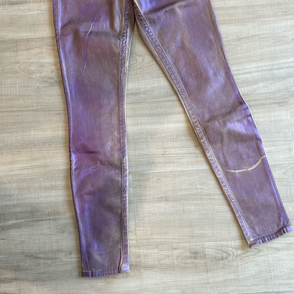 True religion women skinny jeans pants Metallic Spray authentic size 23 NWT SALE - Picture 3 of 8